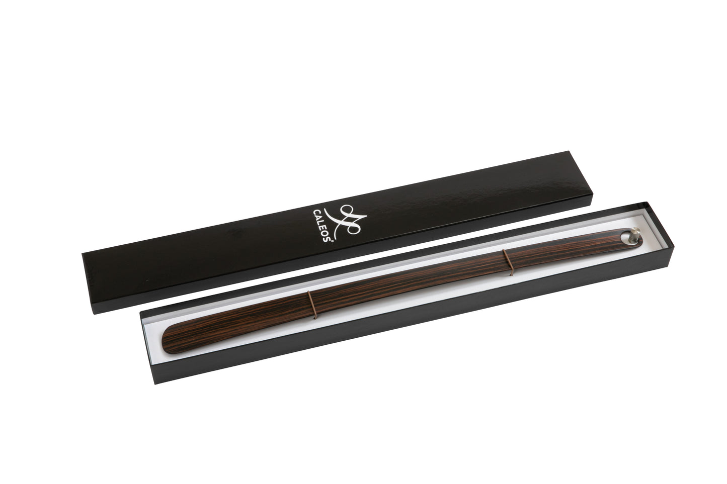 Holzschuhlöffel CALEOS Makassar black geölt