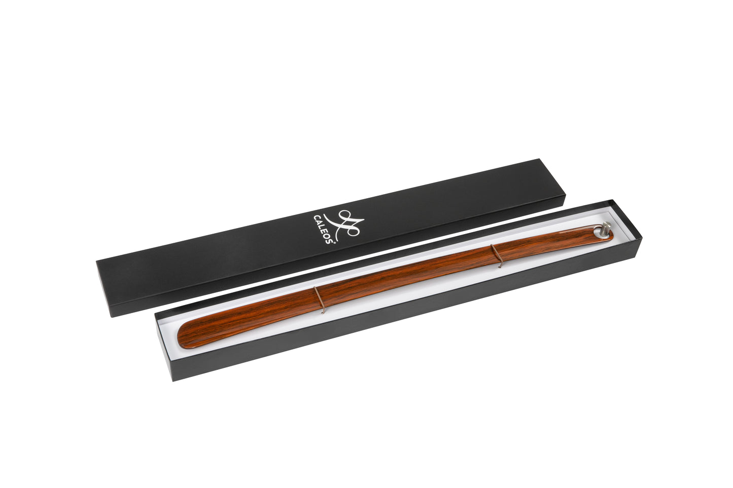Holzschuhlöffel CALEOS Santos Palisander Hochglanz lackiert